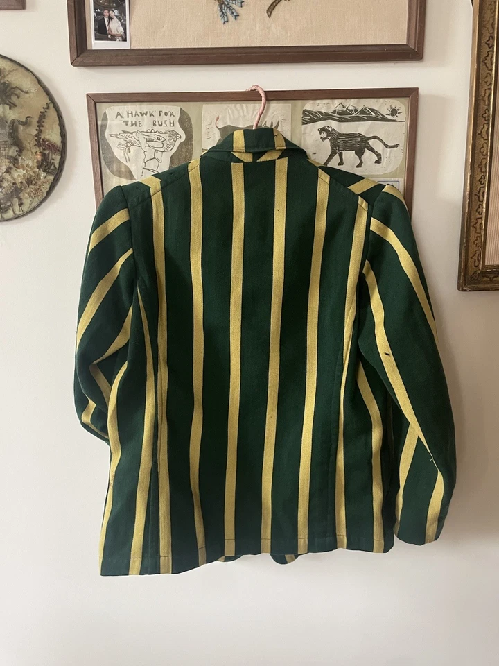 Vintage Inglés Años 40 UNCW Bangor Univ. Blazer de remo (se adapta a la talla S) Foto 3 de 4