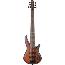 Ibanez SR Standard Series SR506A Electric Bass Guitar, Mahogany Brown Burst Low