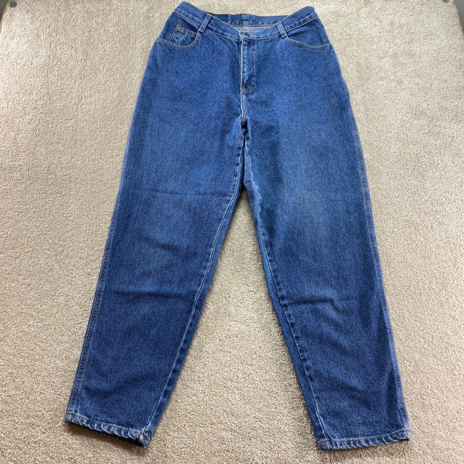 Gitano Mom Jeans Womens 14 Blue High Rise Tapered Leg Vintage Medium Wash-image