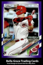 2021 Topps Chrome Update Tyler Stephenson #USC26 Reds Purple Refractor Rookie RC