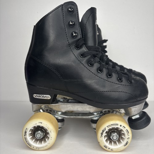 Pacer Stratos Traditional Quad Roller Skates black Men's size 4 - Picture 5 of 8