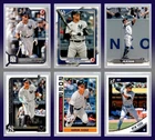 Baseball Card Lot 6 Aaron Judge NY Yankees 2018-24 Inserts Topps Bowman Prizm