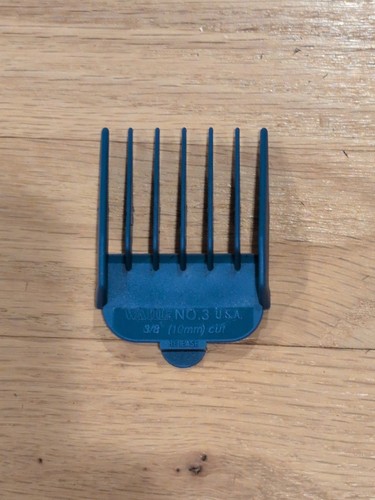 WAHL Color Pro #3 Guide Comb 3/8" 10mm BLUE Replacement OEM