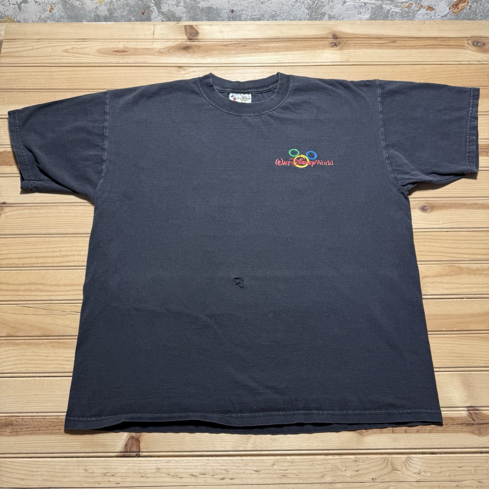 Vintage 90s Disney Mickey Mouse Embroidered Multi Color Graphic Size XL