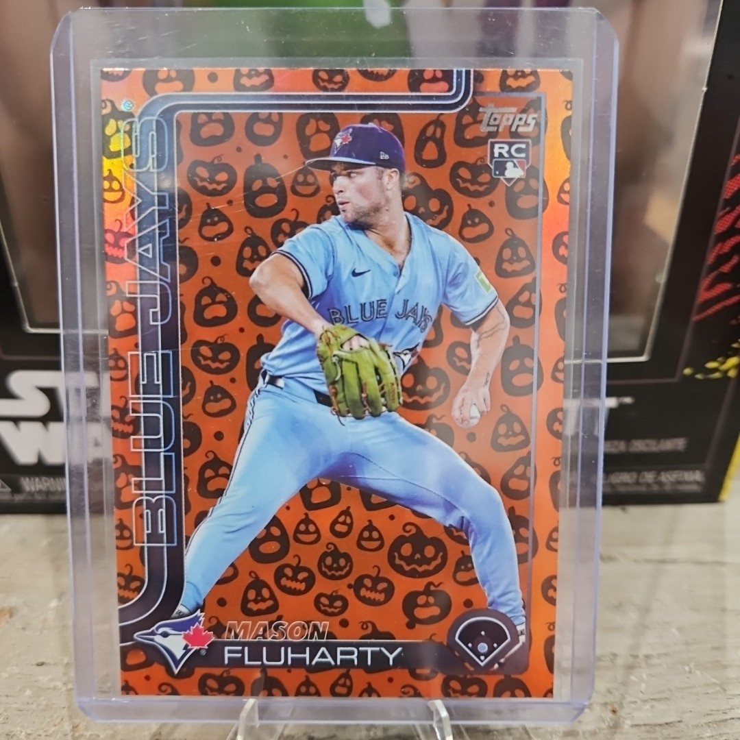2025 Topps Update Series - Mason Fluharty #US138 Jack-O'-Lantern Foil (RC)