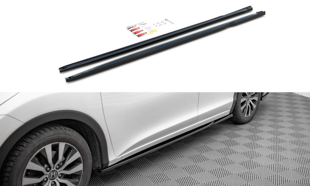 Rajouts de bas de caisse Honda Civic Mk9 abaissant le profil visuel