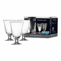 Ritzenhoff&Breker Perpetuo Wasserglas 330 Ml 4Er Set - Feine Innen-Facettierung