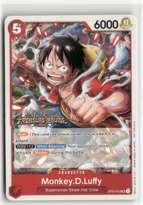 Monkey.D.Luffy ST01-012 Treasure Cruise Stamp Promo Tournament