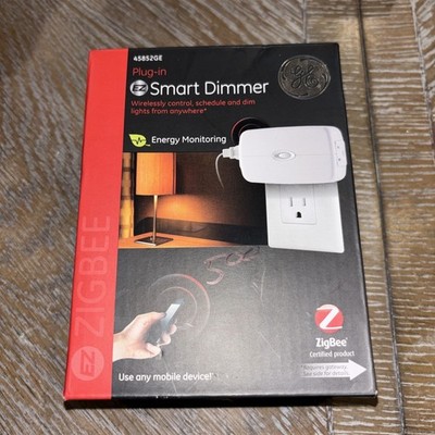 GE 13875 Plug-in EZ Smart Dimmer with Energy Monitoring Zigbee New Open Box