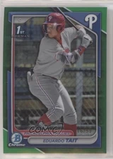 2024 Bowman Chrome Prospects Green Refractor /99 Eduardo Tait #BCP-164