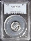 1964 Roosevelt Dime Silver Proof PR67 PCGS