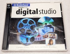 Broderbund Mediashop Digital Studio on 2 CD's Video Editing Suite A Classic