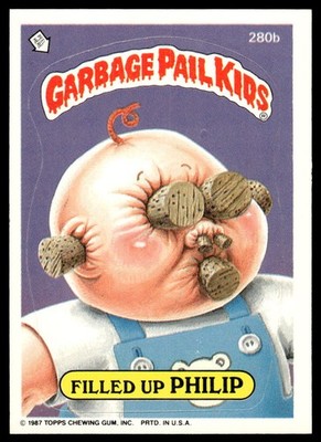 Garbage Pail Kids Topps Series 7 #280b Filled Up Sherwin