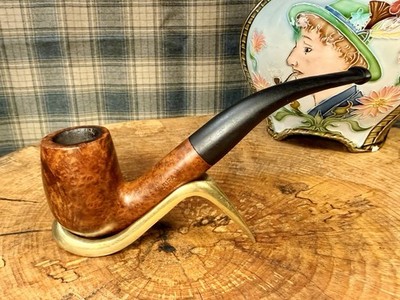 LARGE IRC - Iwan Ries & Co JURA 160 | Bent Billiard Briar Estate Tobacco Pipe