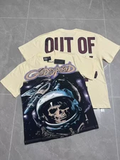 Godspeed short-sleeved heavy high street cotton printed round neck T-shirt