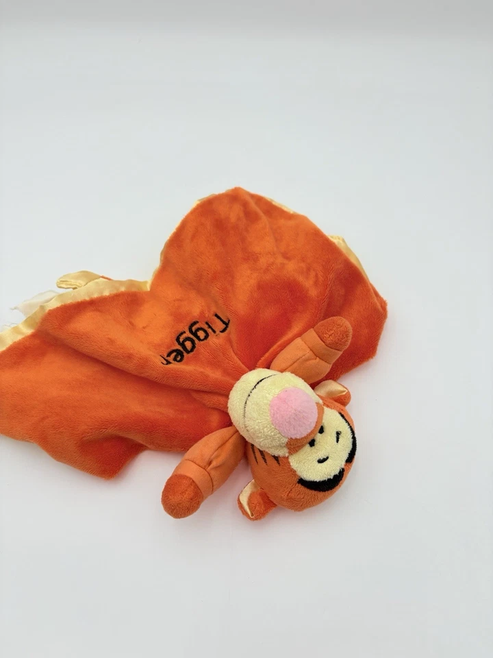 Disney Tigger Lovey Manta de Seguridad Naranja Satinado Winnie the Pooh Peluche Bebé Juguete Foto 4 de 4