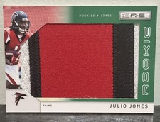 Julio Jones 2011 Panini Rookies & Stars Rookie Player Worn Jersey Patch RC /10