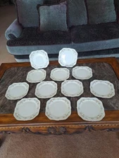 Homer Laughlin Vintage Eggshell Georgian Square Salad Plates Set Of 12 K48-N5