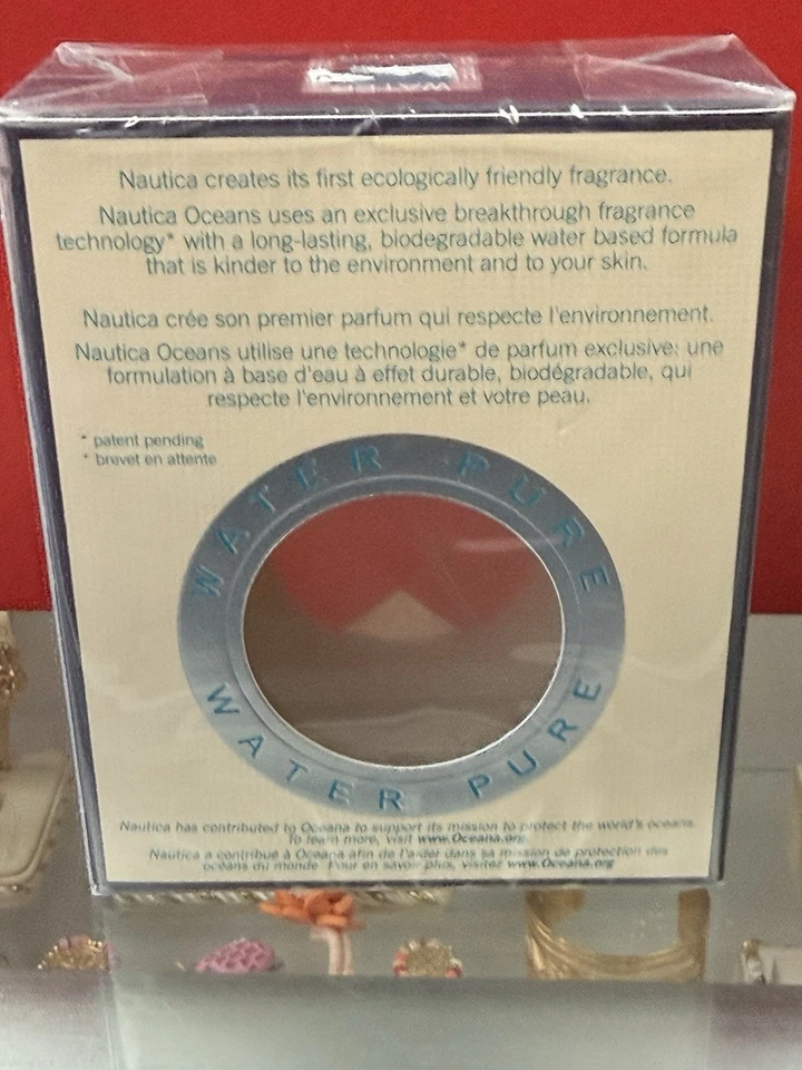 Nautica Oceans Pure Water de Nautica 3,4 oz/100 ml eau de parfum spray hombres colonia SELLADO Foto 4 de 4