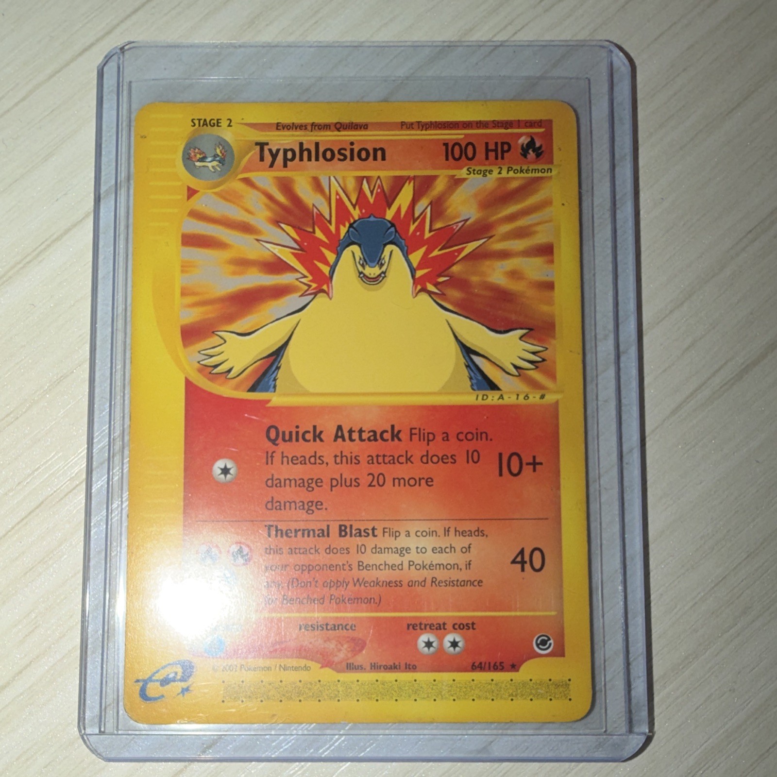 Nintendo Typhlosion 64/165 Expedition Holo Rare E-Reader EN 2002 100 HP