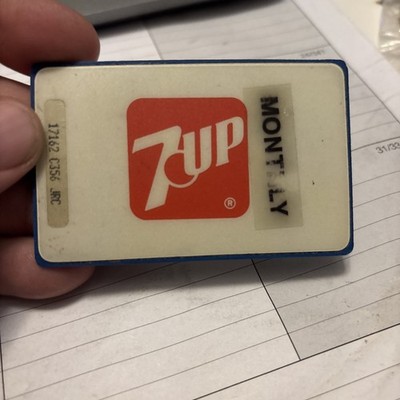 Vintage 7-Up Soda Company Corporate Employee Swipe Card Building/Parking Access