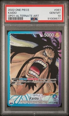 Kaido Alt Art Leader Pre-Errata PSA 10 - One Piece Romance Dawn