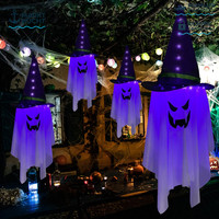 HäNgender Geist Halloween-Dekoration Beleuchtet Fliegender Geist Sensenmann