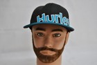 HURLEY FLEX FIT, BASEBALL CAP, BLK AND BLUE,  BLK HAS WEATHERED LOOK — photo 1