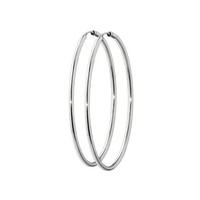 Paar 925 Sterling Silber Creolen Ohrringe Ohrschmuck OhrhäNger 60Mm 7407