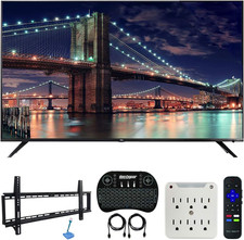TCL 75R617 75-Inch 6-Series 4K UHD Dolby Vision HDR Roku Smart TV Bundle with 37