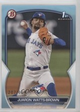 2023 Bowman Draft Sky Blue 207/499 Juaron Watts-Brown #BD-113 12g7