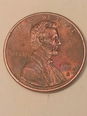 1993-D Lincoln Memorial Cent Penny US Coin Close Am Circulated
