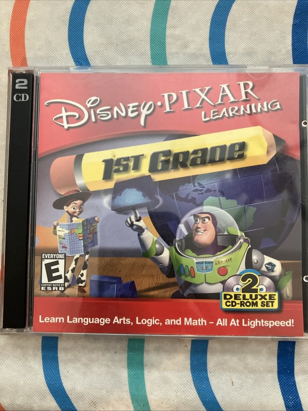 Disney Pixar Learning 1st Grade Toy Story_2 Deluxe CD-ROM SET