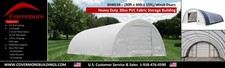 30x40x15 30 oz.  PVC **WINCH DOORS** Fabric Canvas Storage Shelter Building