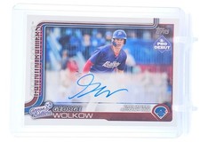 GEORGE WOLKOW 2025 TOPPS PRO DEBUT AUTO #PD-182 CANNON BALLERS Q1809