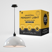 Industrial Ceiling Pendant Light Adjustable Hanging 40cm Dome Shape Lamp Fitting