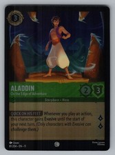 ALADDIN - ON THE EDGE OF ADVENTURE 81/204 C LORCANA COLD FOIL NM 11 GWAWI-.|`