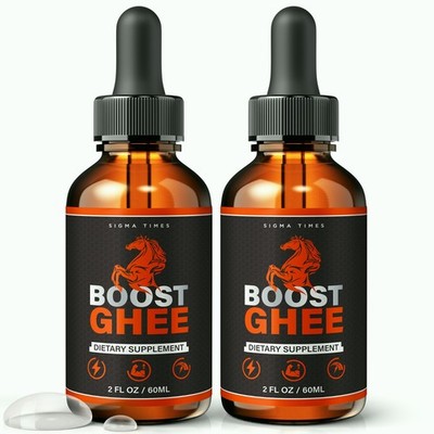 Boost Ghee Drops, Boost Ghee for Men to Boost Performance & Stamina - 2 Pack