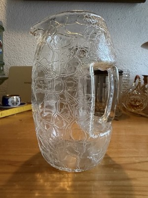 Antike Eis Glas Kanne Krug Lötz Loetz Kolomann Moser Original  Jugendstil