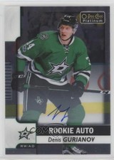 2017-18 O-Pee-Chee Platinum Rookie Autos Denis Gurianov #R-DG Auto y5d