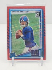 JAXSON DART 2025 DONRUSS OPTIC PREVIEW RATED ROOKIE RED WAVE PRIZM! RC! #2