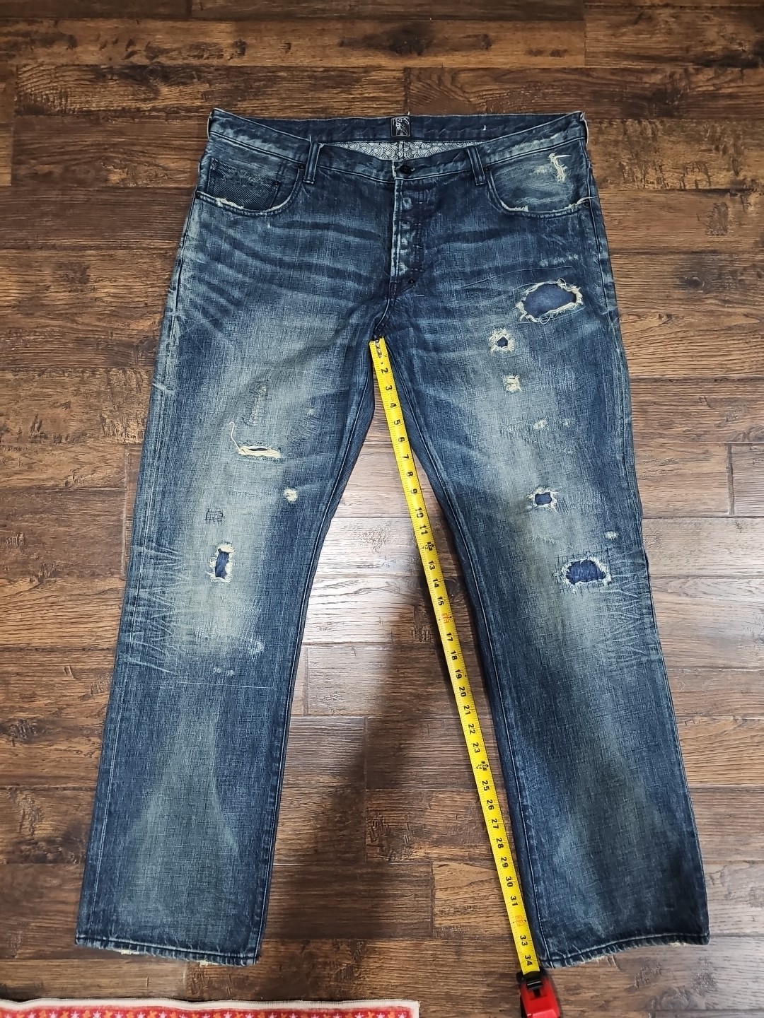 PRPS Barracuda Men's Jeans Size 42 IND E77P83X Distressed Button Fly Great Cond