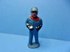 Vintage Barclay Manoil Lead Toy Figure Train Engineer Metal 1.75" O Gauge