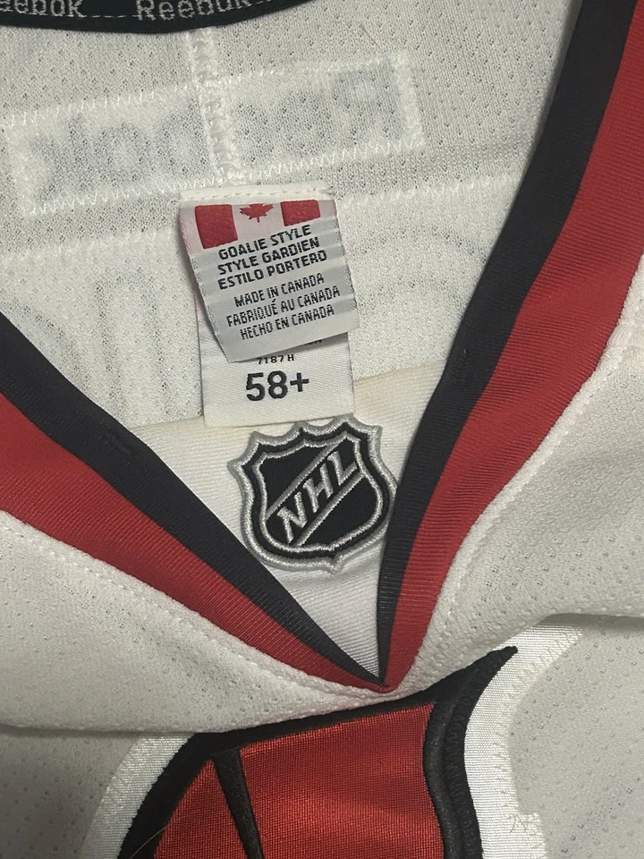 Ottawa Senators Reebok Edge 2.0 Size 58+G Ben Bishop Jersey - Image 3 of 3