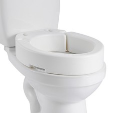 VEVOR Raised Toilet Seat Elongated Riser for Elderly Adds 3.5 in Height 300 lbs