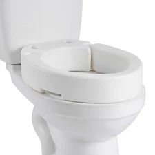 VEVOR Raised Toilet Seat Elongated Riser for Elderly Adds 3.5 in Height 300 lbs