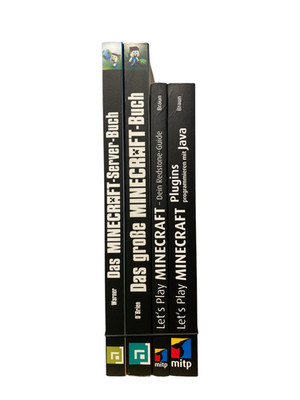 Minecraft Bücher | Programmieren lernen Plugins Java Server Redstone | 4 Stück
