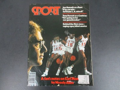 SPORT Magazine November 1977 Vol 65 No 5 Earl Monroe Woody Allen NBA Basketball