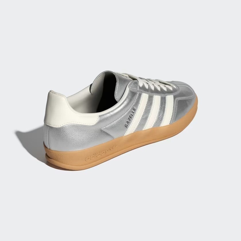 【関税-送料込み】ADIDAS GAZELLE INDOOR SILVER JR1206 Adidas Originals Gazelle Indoor Silver Metallic Core White