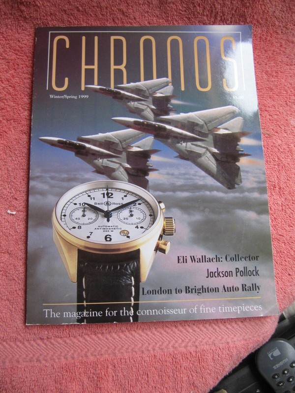 VINTAGE CHRONOS MAGAZINE FOR THE CONNOISSEUR OF FINE TIMEPEICES WINT/SPRING 1999